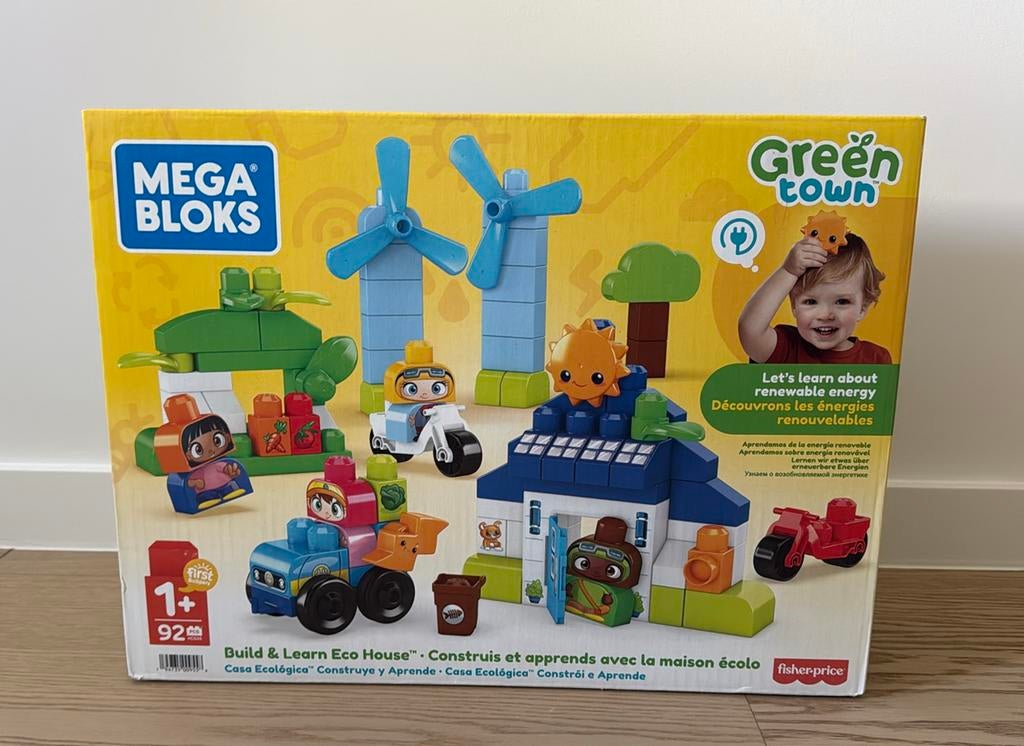 Fisher Price Mega Bloks Green town 92 pcs - Nieuw in doos!, Kinderen en Baby's, Speelgoed | Duplo en Lego, Ophalen, Nieuw
