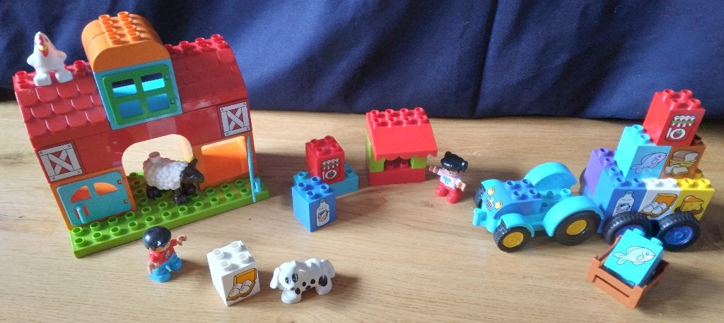 My First Tractor + Farm + Truck - Duplo (Mix), Enlèvement, Comme neuf, Minifigurines incluses, Duplo