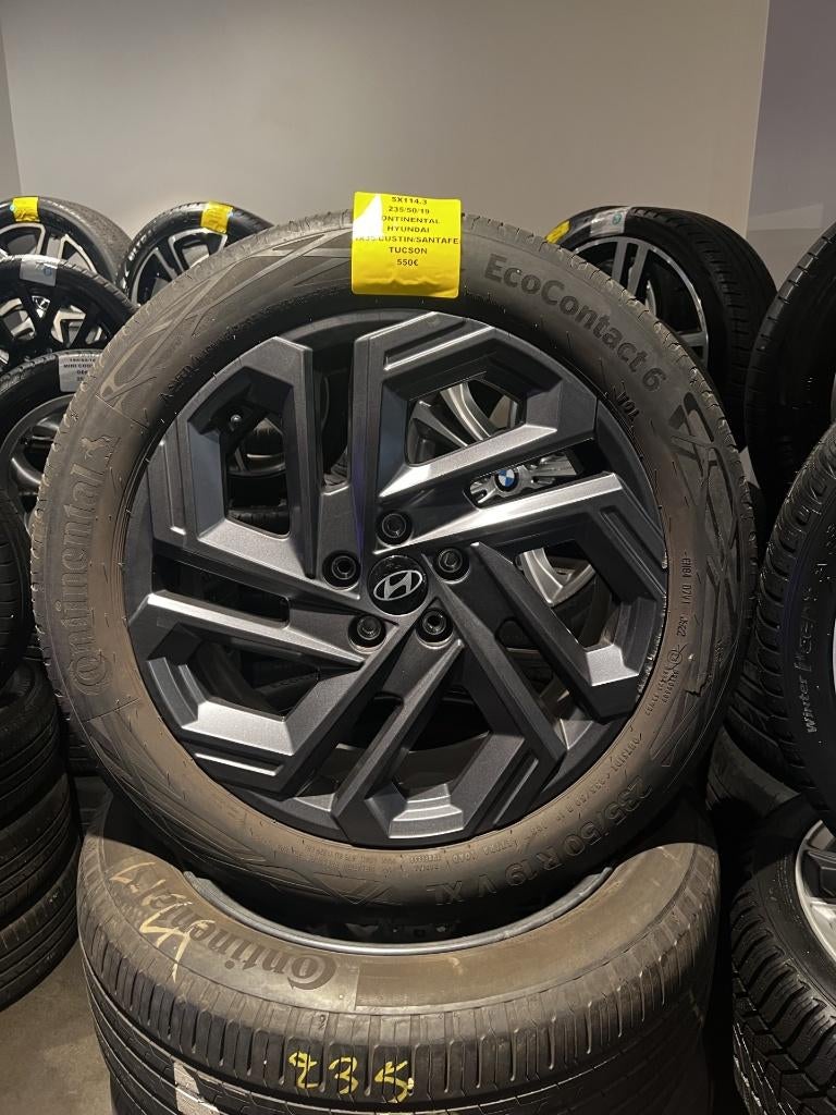 Jantes Hyundai 19"pneus Continental 235/50 R19 très bon état, Autos : Pièces & Accessoires, -, Véhicule de tourisme, Pneus été