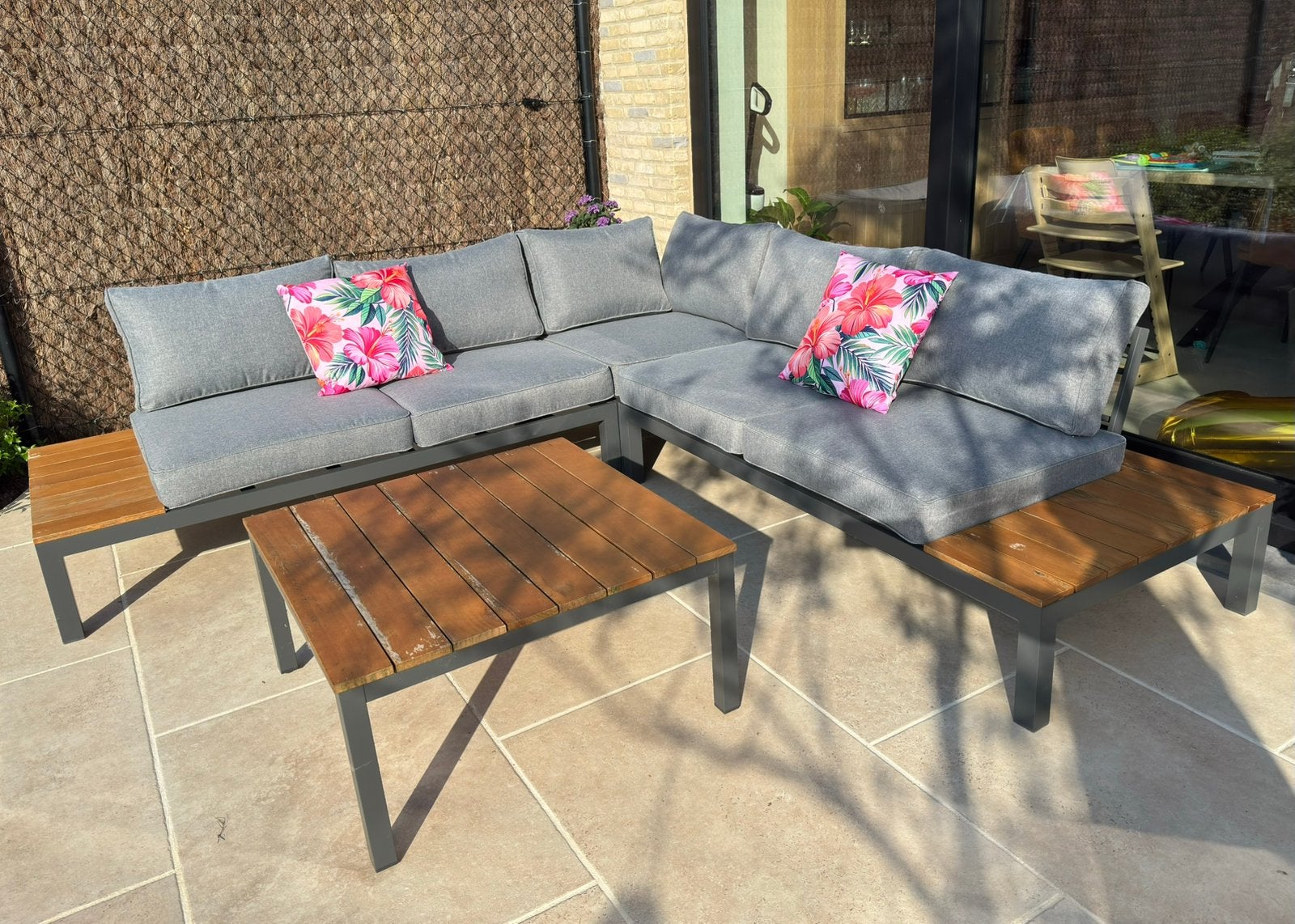 Loungeset Garden Plus Sassicaia, Tuin en Terras, Ophalen, Aluminium, Eettafel, Loungeset
