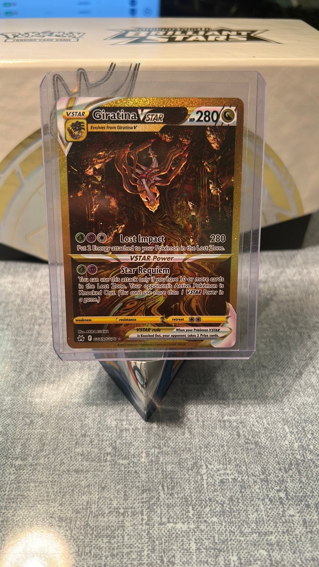 Giratina vstar gg69, Enlèvement, Neuf, Cartes en vrac, Foil
