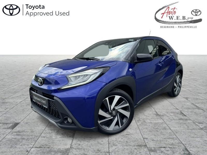 Toyota Aygo X 1.0L MT X envy, Auto's, Toyota, 110 g/km, Blauw, 72 pk, Handgeschakeld