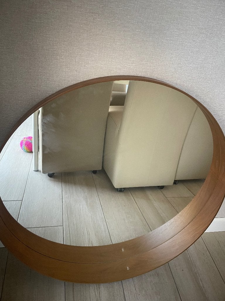 Spiegel 80cm, Huis en Inrichting, Woonaccessoires | Spiegels, Ophalen, Gebruikt, Rond, 75 tot 100 cm