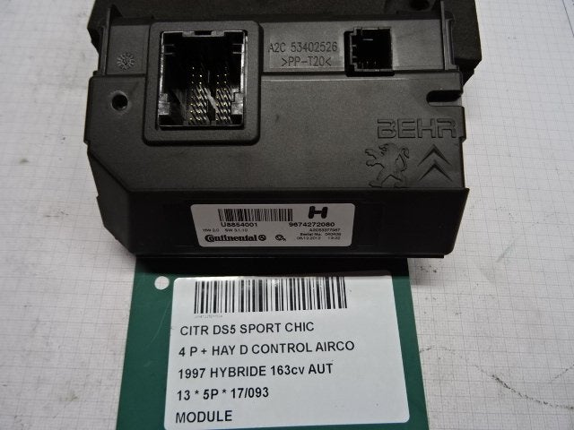 UNITE ELECTRONIQUE Citroën DS5 (KD / KF) (9674272080), Utilisé, Citroën