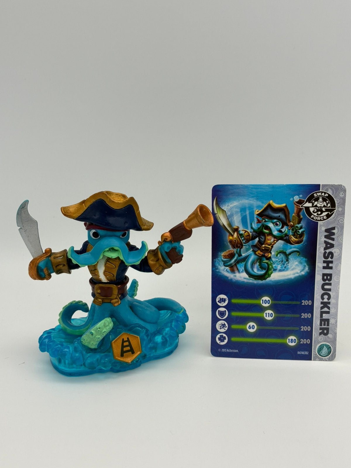 Skylanders Swap Force Wash Buckler met kaartje, Verzenden, Zo goed als nieuw