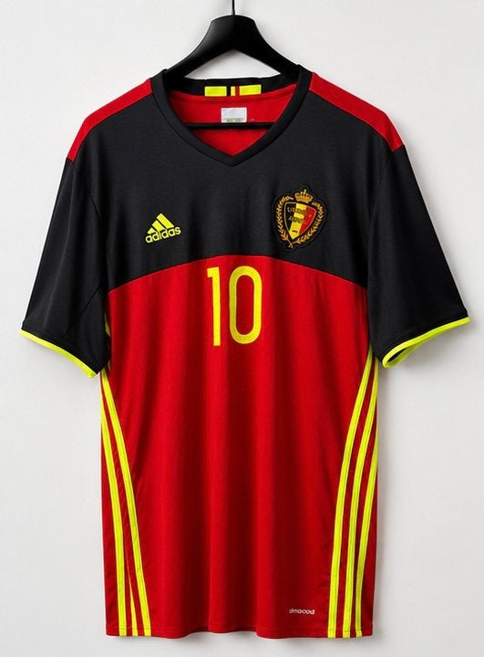 Eden Hazard - gehandtekend - Belgisch elftal - 2017, Sports & Fitness, Football, Taille XL, Enlèvement ou Envoi, Neuf, Maillot