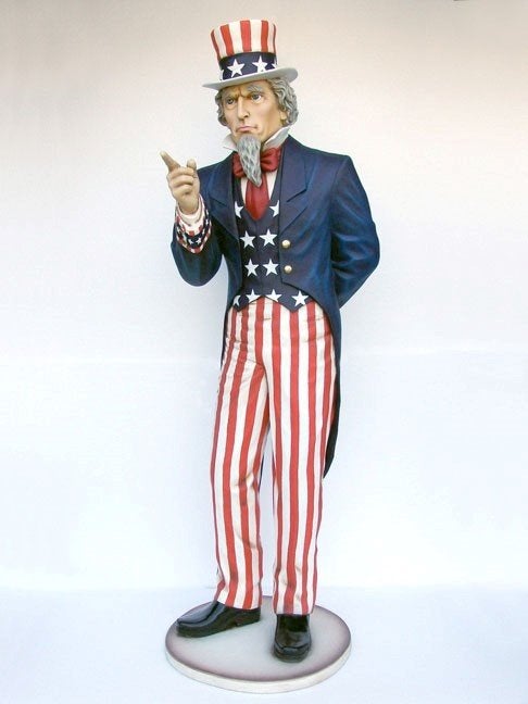 Uncle Sam 8 ft beeld - 253 cm, Verzamelen, Ophalen, Nieuw