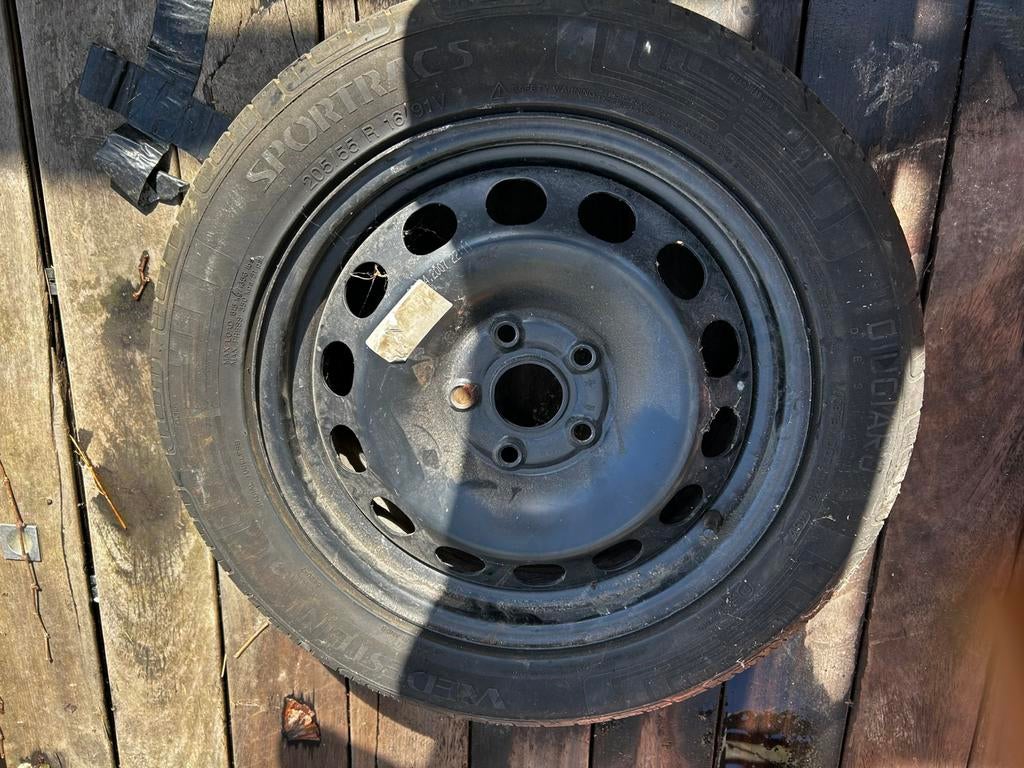 Vol reservewiel 205/55r 16/91v, Auto-onderdelen, Banden en Velgen, Ophalen, Gebruikt, 16 inch, Banden en Velgen