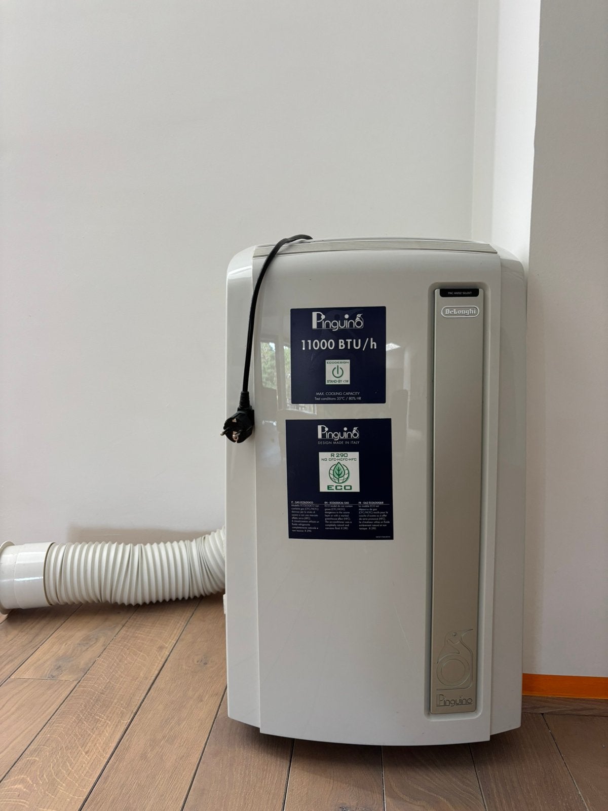 Mobiele airco, Pinguino,73cm H- 42cm B, Electroménager, Climatiseurs, Enlèvement, Comme neuf, Climatiseur mobile, Télécommande