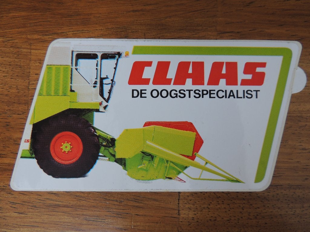 Claas Oogstspecialist sticker, Verzamelen, Verzenden, Zo goed als nieuw, Auto of Motor