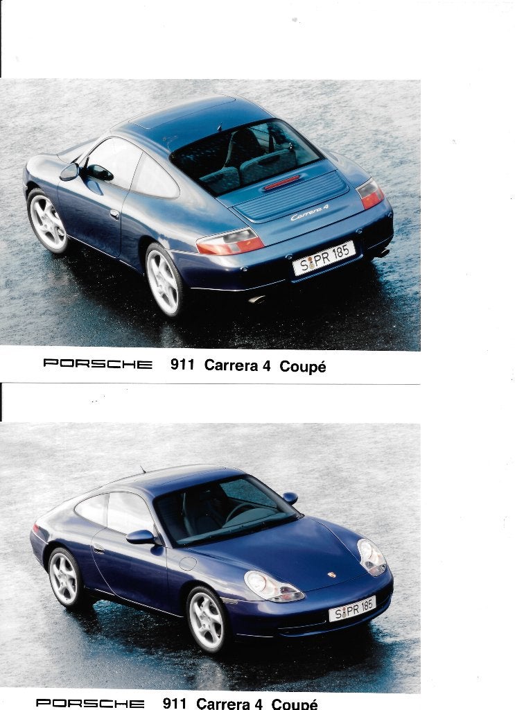 PORSCHE 911 CARRERA 4 COUPE,  fabrieksfoto's, Ophalen of Verzenden, Zo goed als nieuw, Porsche