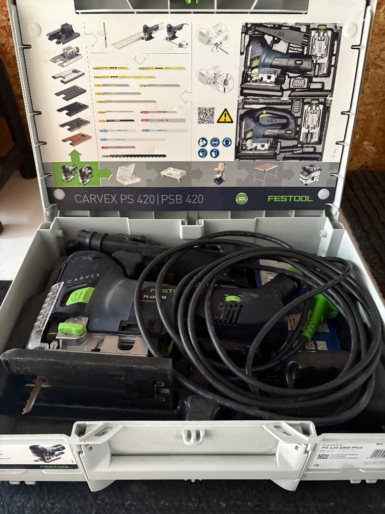 Festool CARVEX PS 420 EBQ-Plus – zeer goede staat, Doe-het-zelf en Bouw, Ophalen, Zo goed als nieuw, Decoupeerzaag, Festool