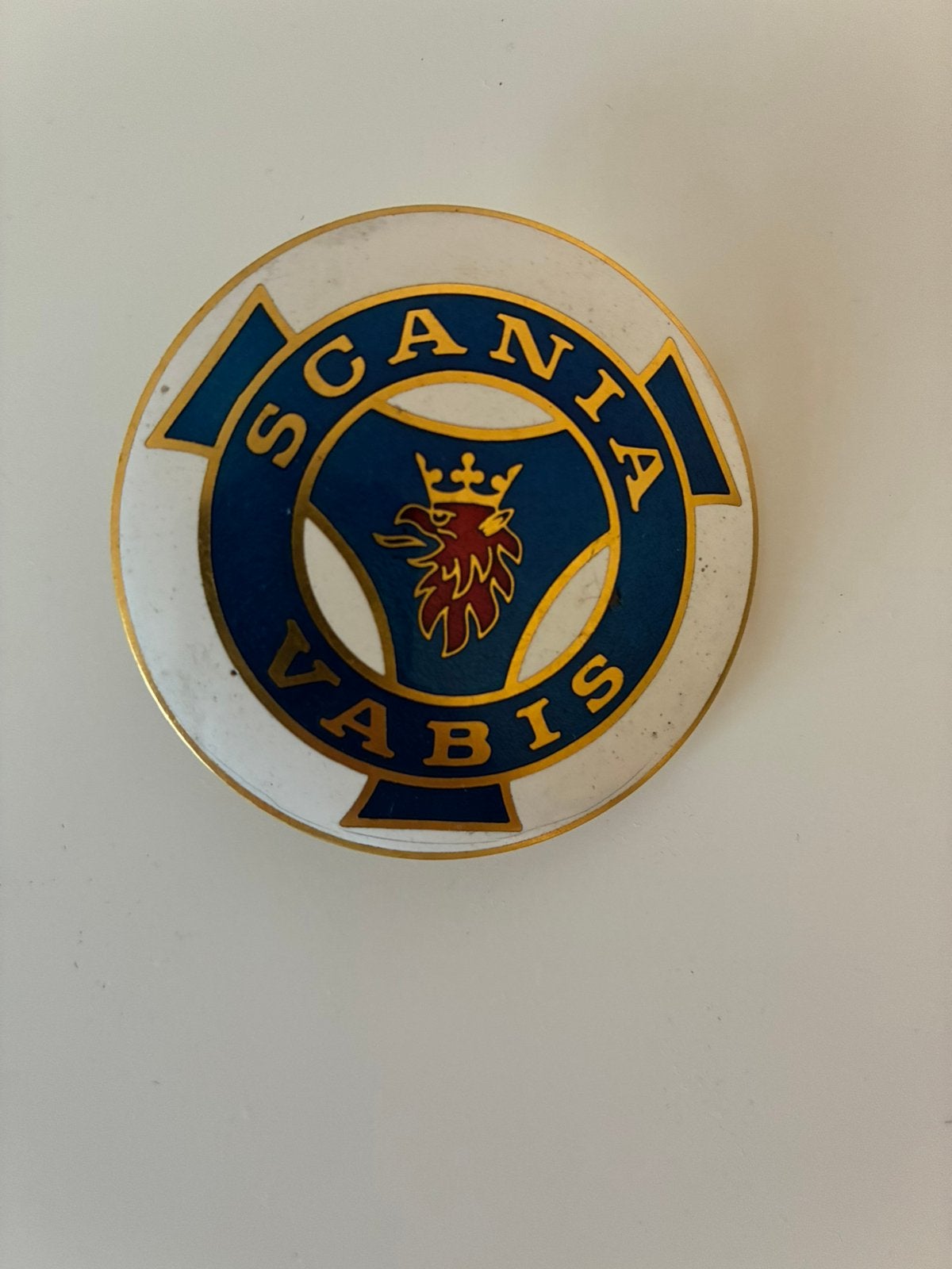 Orginele scania vabis motorkap embleem, Ophalen of Verzenden, Scania