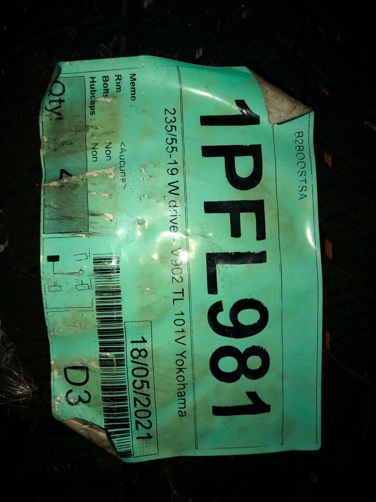 Pneu NEUF Yokohama 235/55 R19 101V, Ophalen, Band(en)