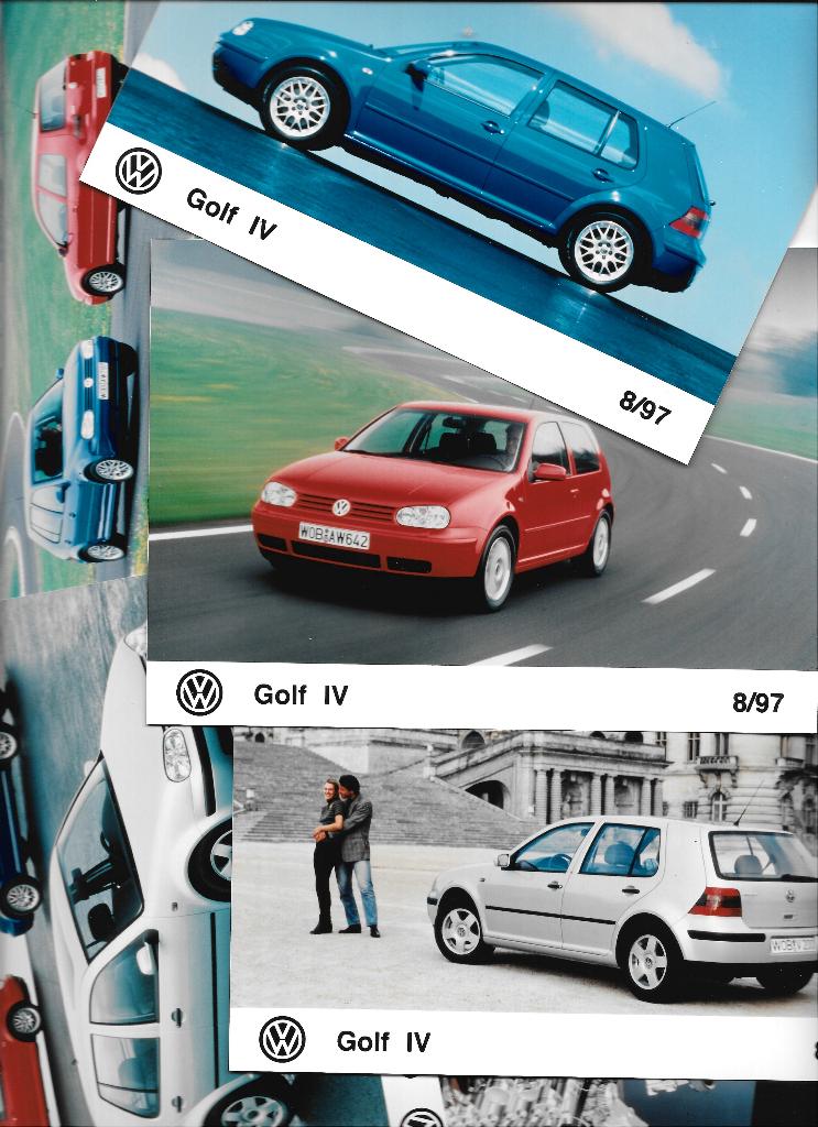 VOLKSWAGEN GOLF IV,  persfoto's, Boeken, Auto's | Folders en Tijdschriften, Ophalen of Verzenden, Zo goed als nieuw, Volkswagen
