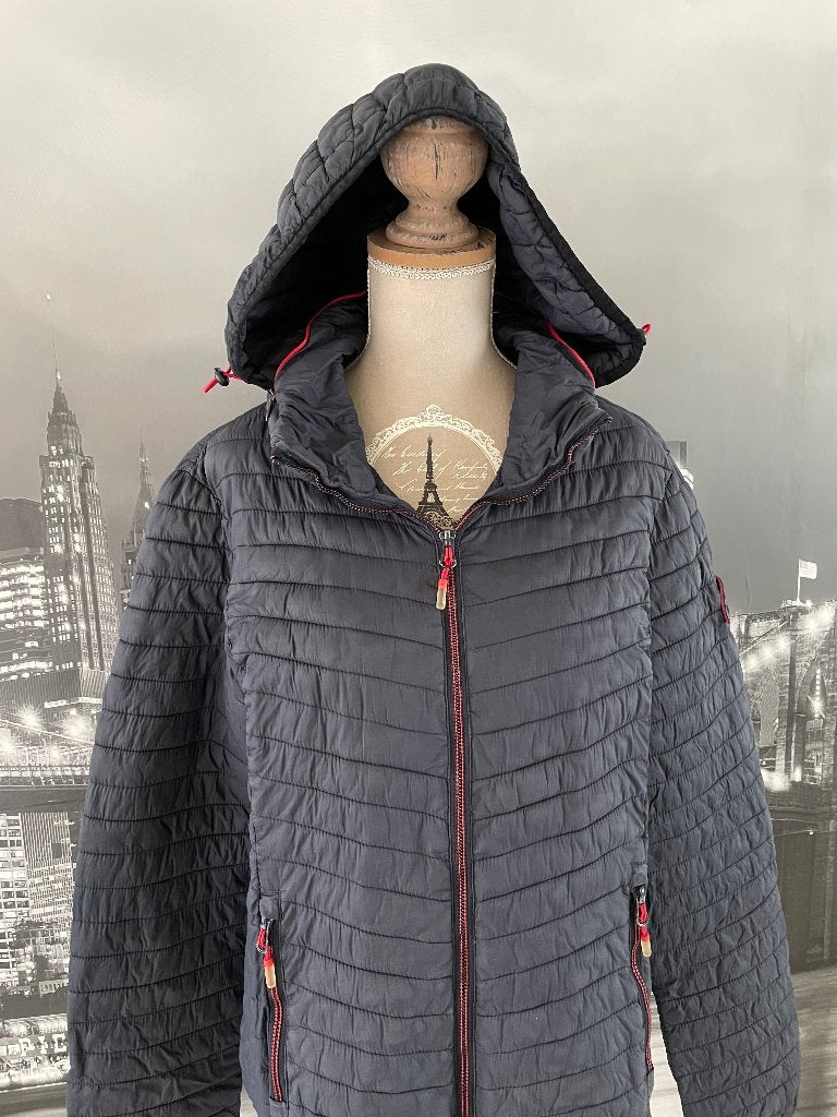 blauw regen jasje Superdry tussenseizoen dames 38, Maat 38/40 (M), Gedragen, Superdry, Verzenden