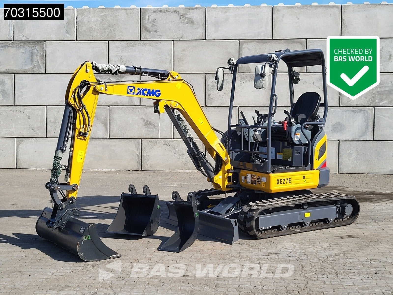XCMG XE27 E FACTORY WARRANTY - CW/3 BUCKETS - KUBOTA ENGINE, Excavatrice