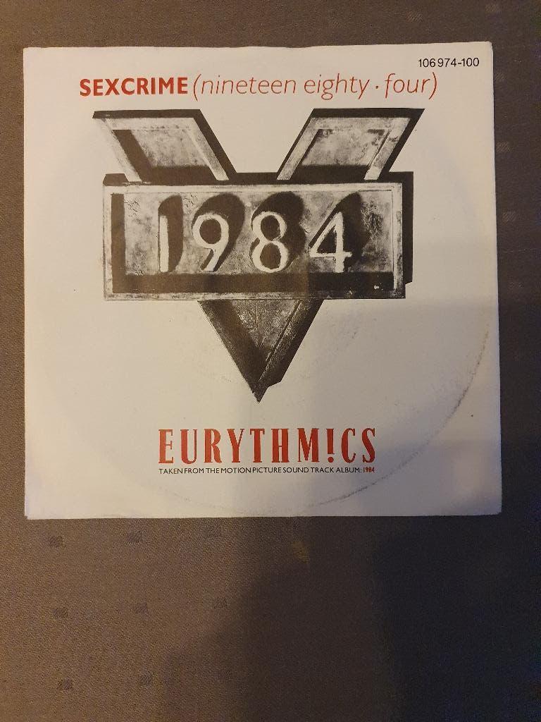 S - Eurythmics – Sexcrime (Nineteen Eighty Four) - 1984, Cd's en Dvd's, Vinyl Singles, 7 inch, Ophalen of Verzenden, Zo goed als nieuw