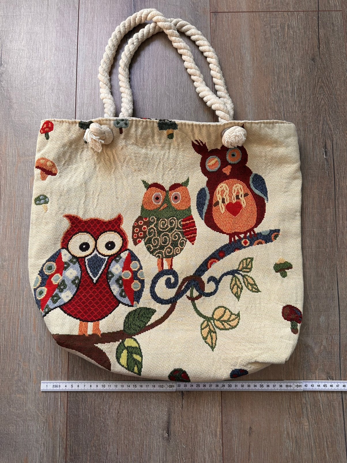 Vintage tas met uilenmotief, Enfants & Bébés, Enlèvement ou Envoi, Utilisé, Sac, Fait main