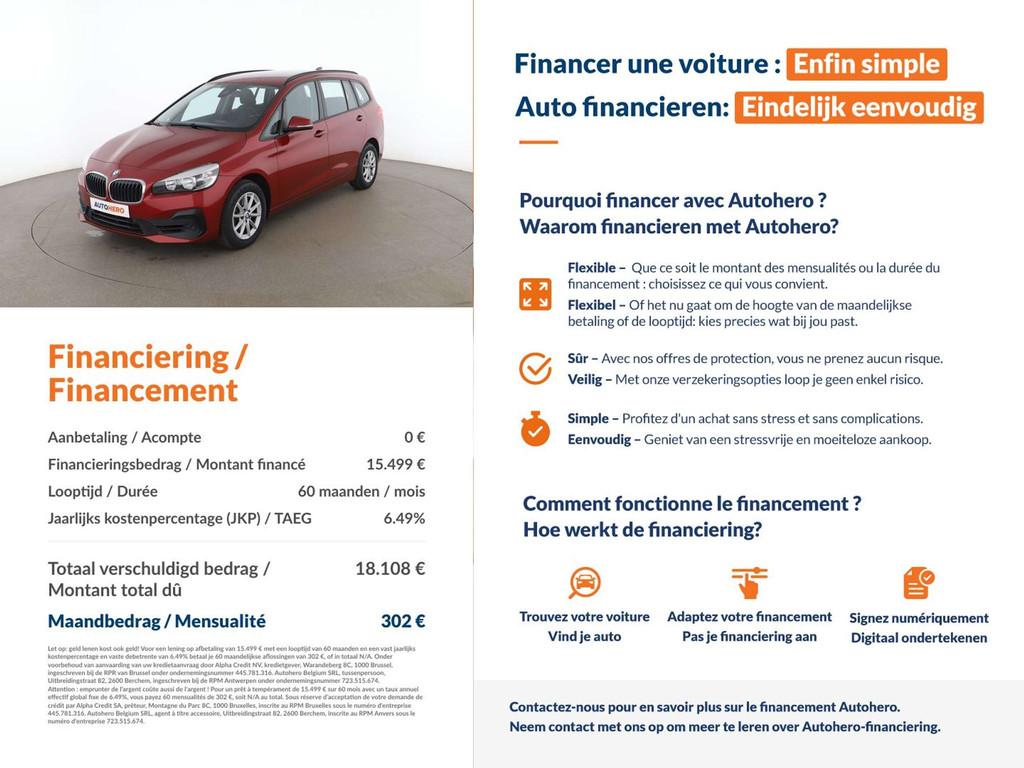 BMW 2 Serie 218 218i Gran Tourer Advantage (bj 2018), Auto's, Gebruikt, 136 pk, 7 zetels, Leder