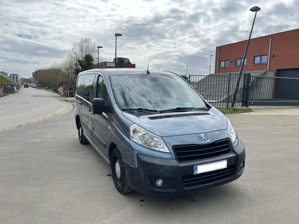 Peugeot expert 2015 2.0HDI AIRCO dubbel cabine GEKEURD, Euro 5, Stof, 4 cilinders, Bedrijf