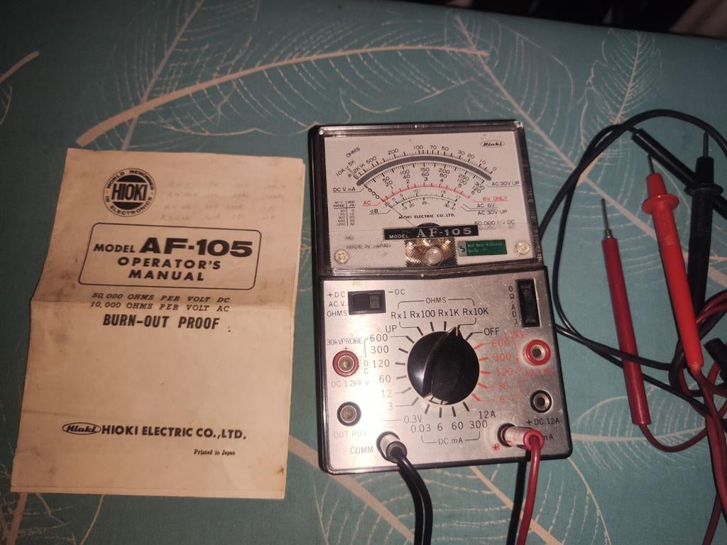 Multimètre analogique Hioki AF-105, Enlèvement