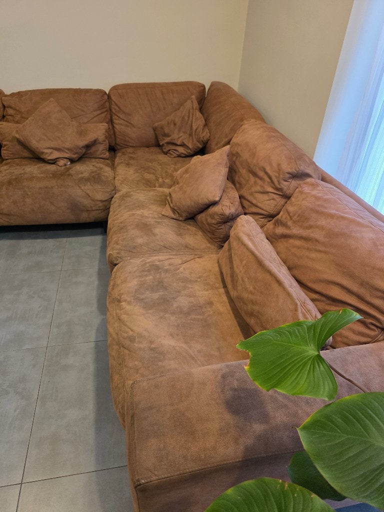 Zetel te koop, Maison & Meubles, Enlèvement, Utilisé, Cuir, Zie foto's