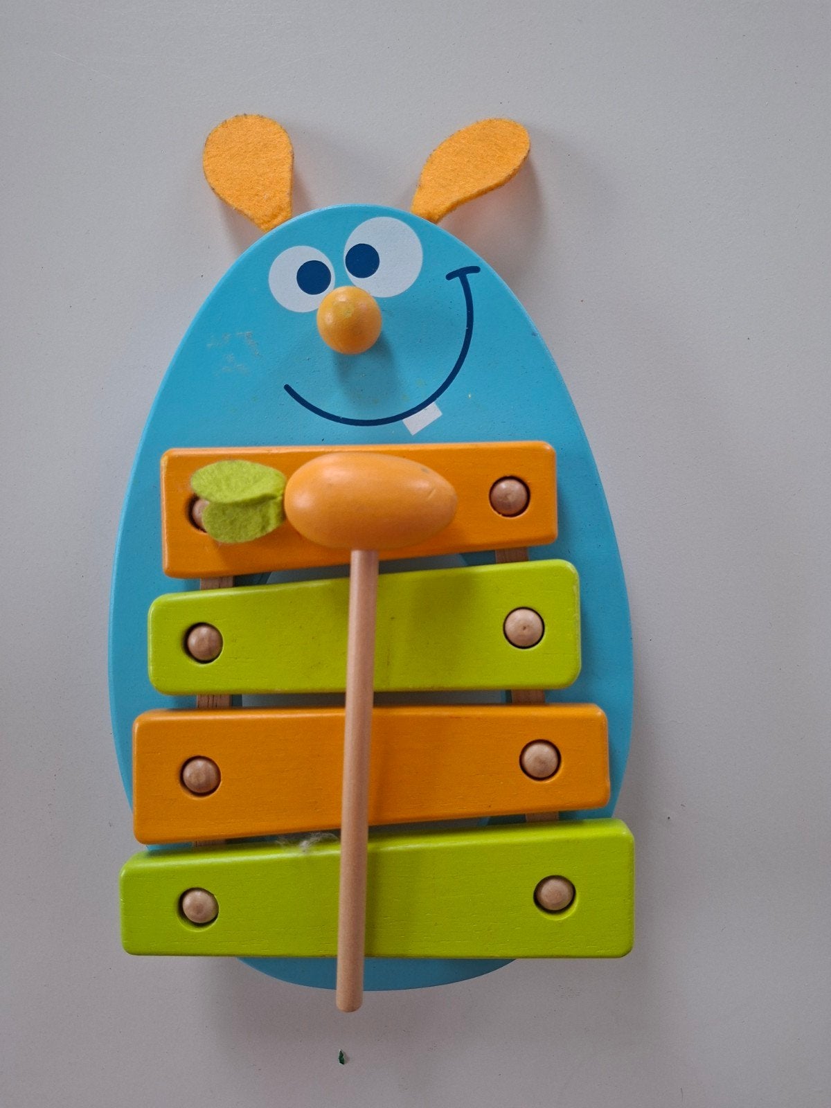 Houten speelgoed : xylofoon konijn Scratch, Ophalen of Verzenden
