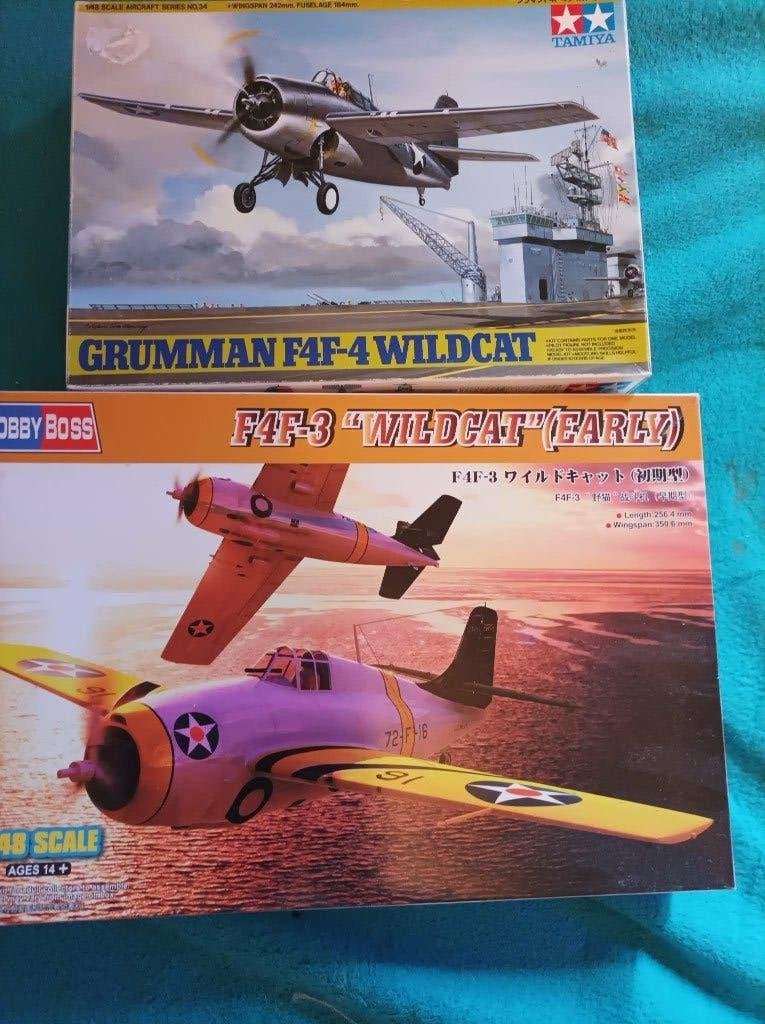 lot de F-4-F 1/48 Tamyia et hobbi boss 1/48 neuf, Hobby & Loisirs créatifs, Neuf, Enlèvement ou Envoi, Avion, Plus grand que 1:72