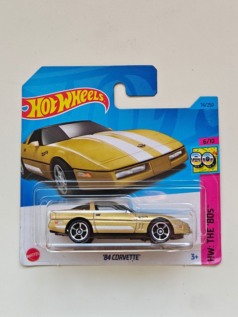 Hot Wheels '84 Corvette Goud HW: The 80's, Hobby en Vrije tijd, Ophalen of Verzenden, Zo goed als nieuw, Auto