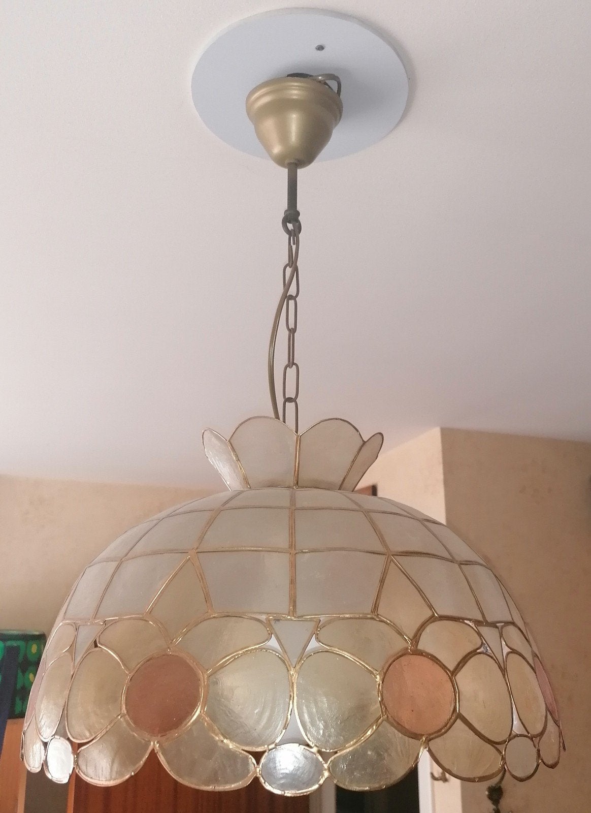 retro plafondlamp, Maison & Meubles, Lampes | Suspensions, Enlèvement, Comme neuf
