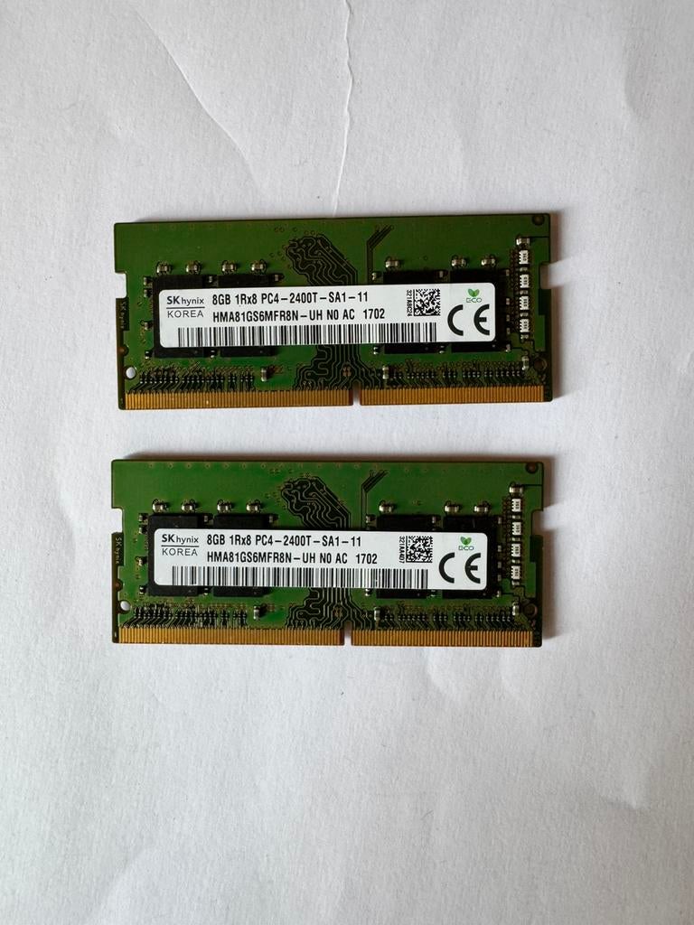 RAM 8+8=16 GB, Enlèvement, Comme neuf, DDR4, 8 GB