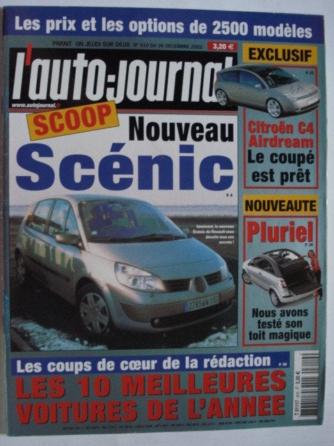 L'auto-journal 610 Renault Scénic/Citroën C3 Pluriel/C4 Coup, Envoi, Utilisé, Général