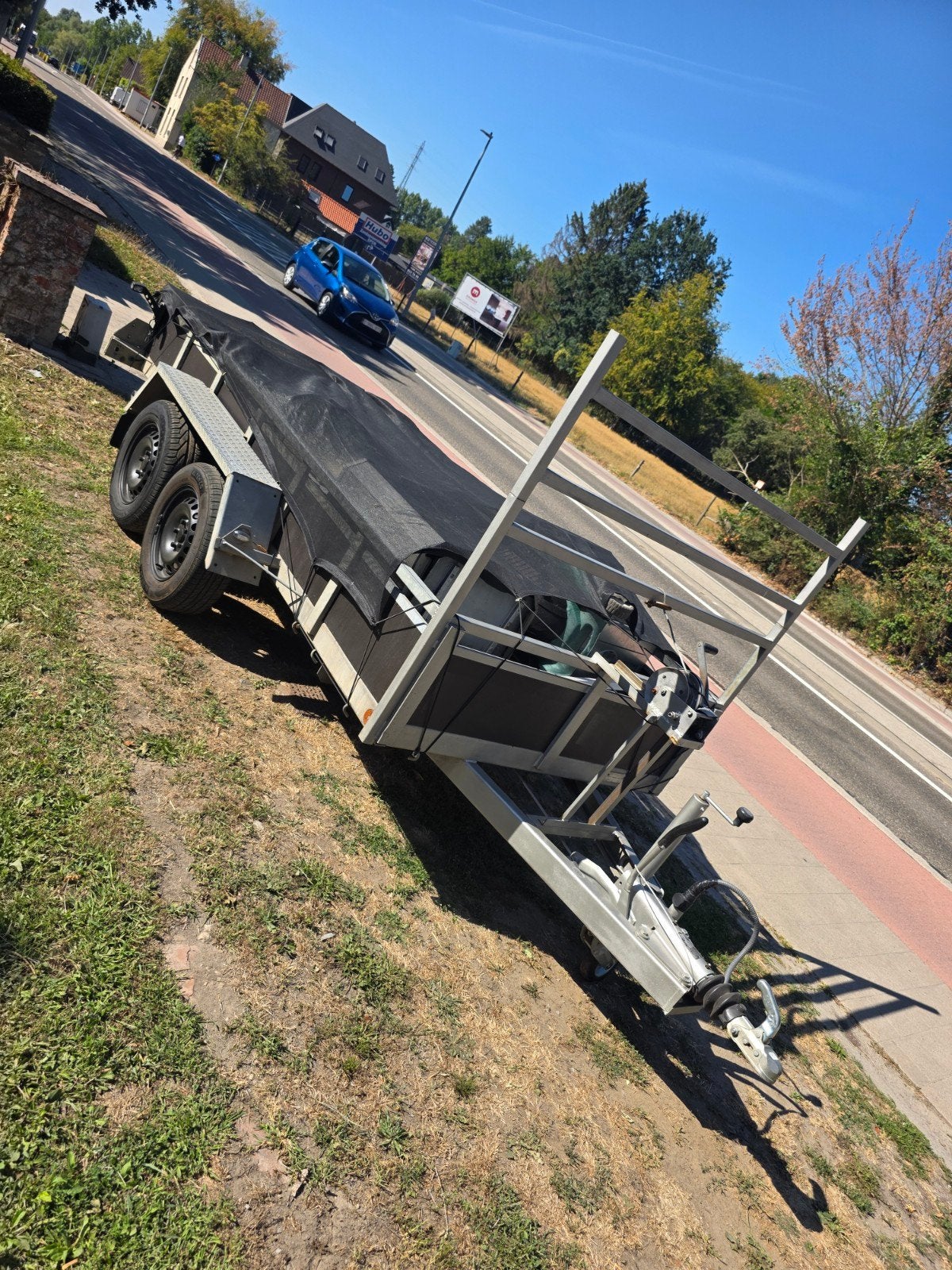 3m50 op 1m50 aanhangwagen, Auto diversen, Aanhangers en Bagagewagens, Ophalen, Gebruikt