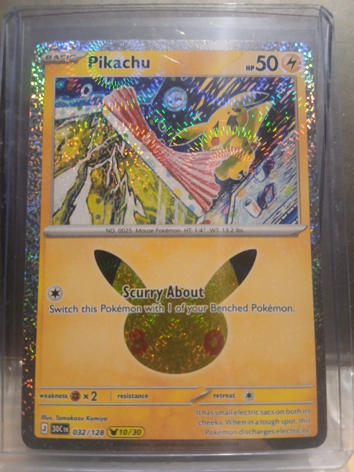 pikachu 10/30 pokemon 30 celebrations, Enlèvement ou Envoi, Neuf, Cartes en vrac, Foil