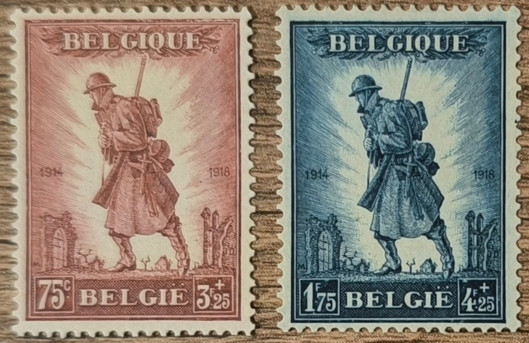 numéros 351-352*, Enlèvement ou Envoi, Non oblitéré, Trace d'autocollant