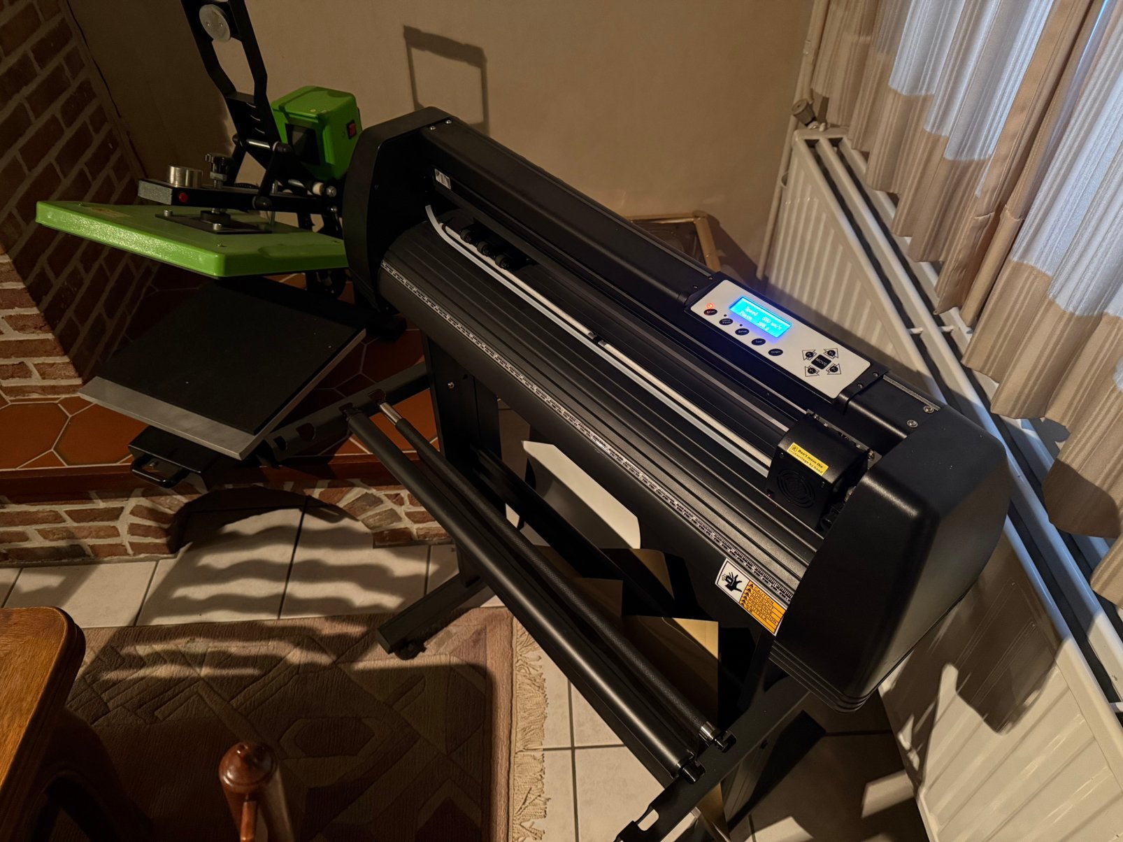 Snijplotter met folies en programma’s, Computers en Software, Printers, Ophalen, Zo goed als nieuw