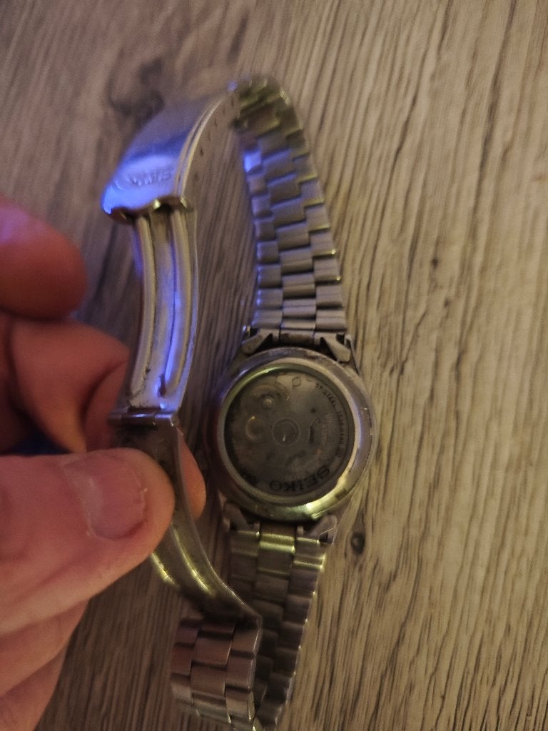 Seiko, Handtassen en Accessoires, Horloges | Heren, Ophalen, Gebruikt, Staal, Polshorloge