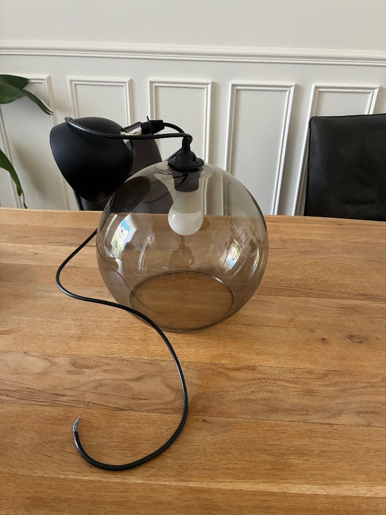 2 lampes suspendues en verre, Enlèvement, Comme neuf, Verre