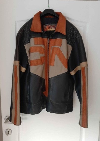 Vintage Chyston lederen jas maat Large, Kleding | Heren, Jassen | Winter, Ophalen of Verzenden, Zo goed als nieuw, Maat 48/50 (M)