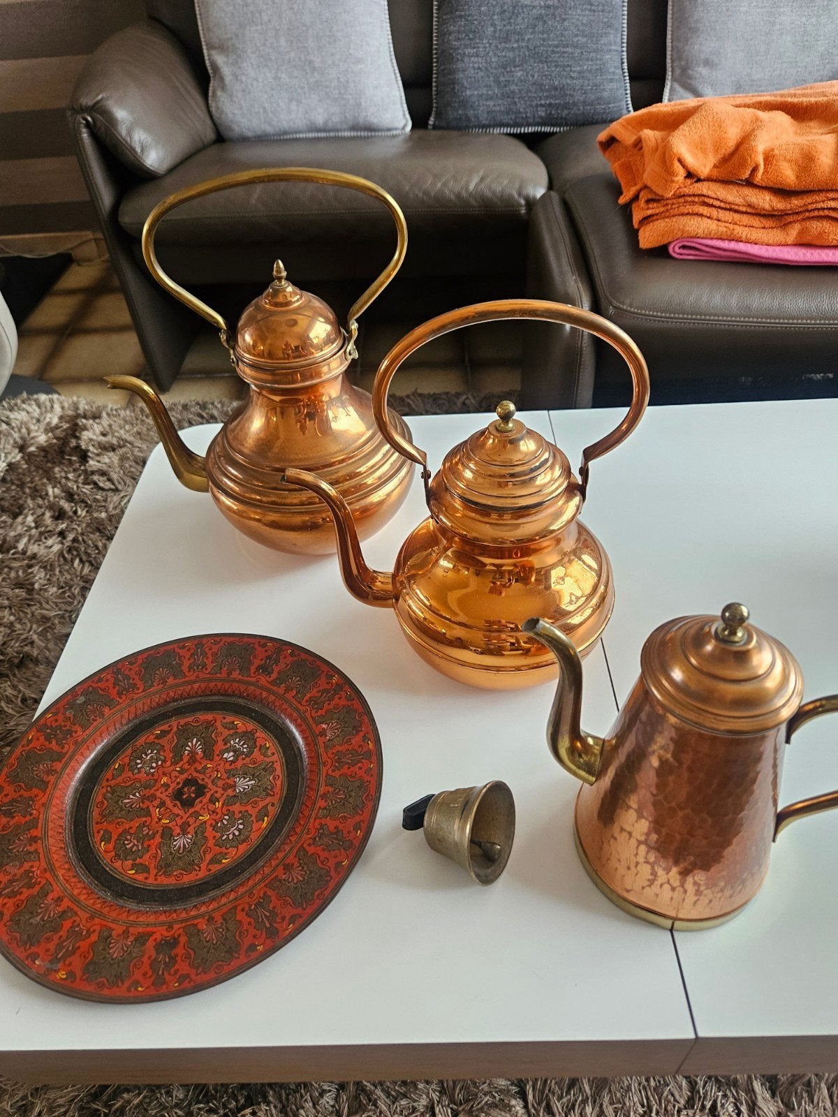 set koper, Antiek en Kunst, Ophalen, Koper