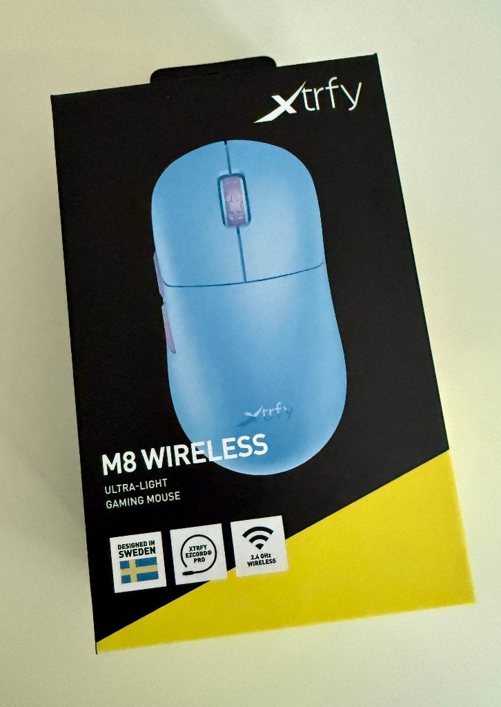 Gaming Muis – Xtrfy M8 wireless Frosty, Computers en Software, Muizen, Nieuw, Muis, Draadloos, Gaming muis, Ophalen of Verzenden