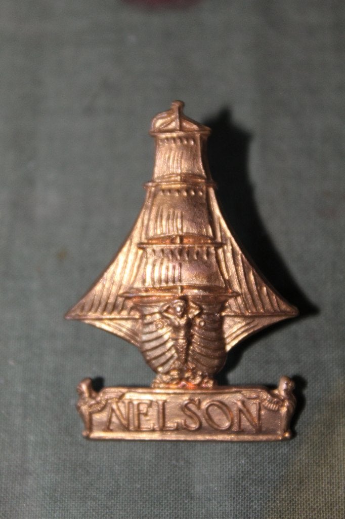 Britse Nelson insigne WOI, Verzamelen, Ophalen of Verzenden, Marine, Embleem of Badge