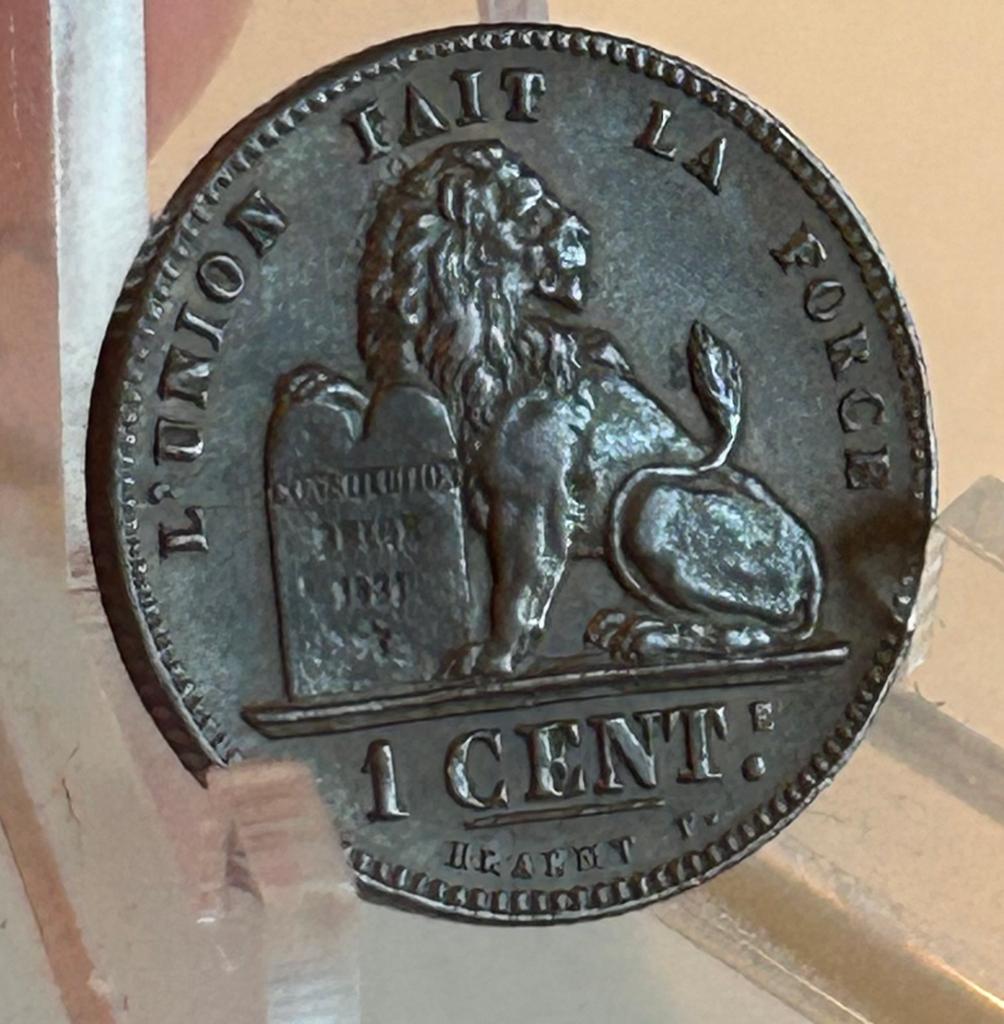 1 cent 1882 kwaliteit leopold 2, Ophalen of Verzenden