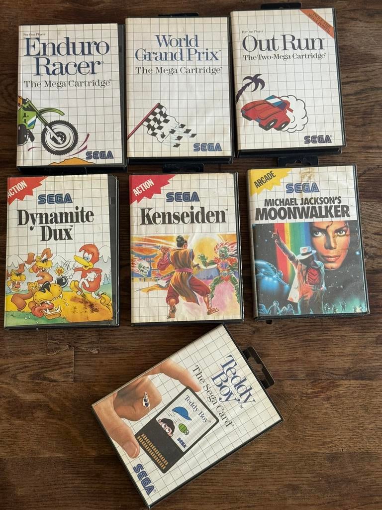 Sega Master System spelletjes, Ophalen, Gebruikt, Master System