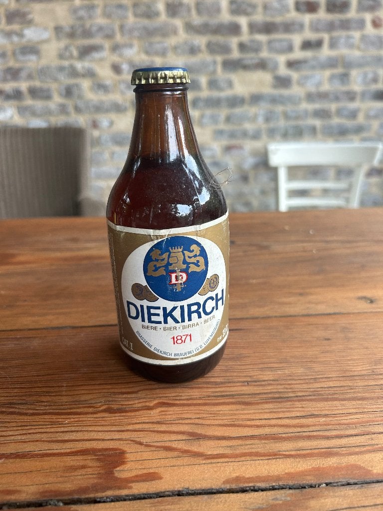 bier Diekirch vervaldatum 1987 RUILEN, Verzamelen, Ophalen of Verzenden