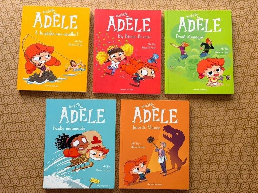 Lot de 5 BD Mortelle Adèle – tomes 12 à 16, Garçon ou Fille, Fiction général, Enlèvement, Utilisé
