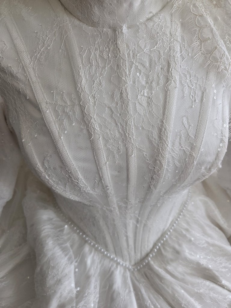 Trouwjurk, Kleding | Dames, Wit, Ophalen of Verzenden, Gedragen, Trouwjurk