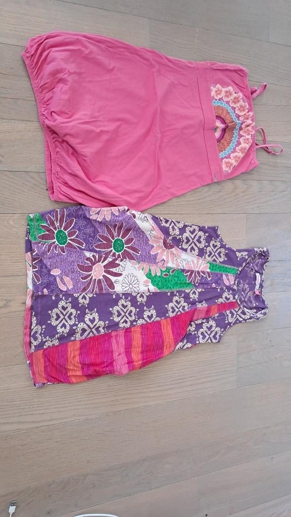 2 jurkjes desigual 146/152, Ophalen of Verzenden, Zo goed als nieuw, Desigual, Meisje