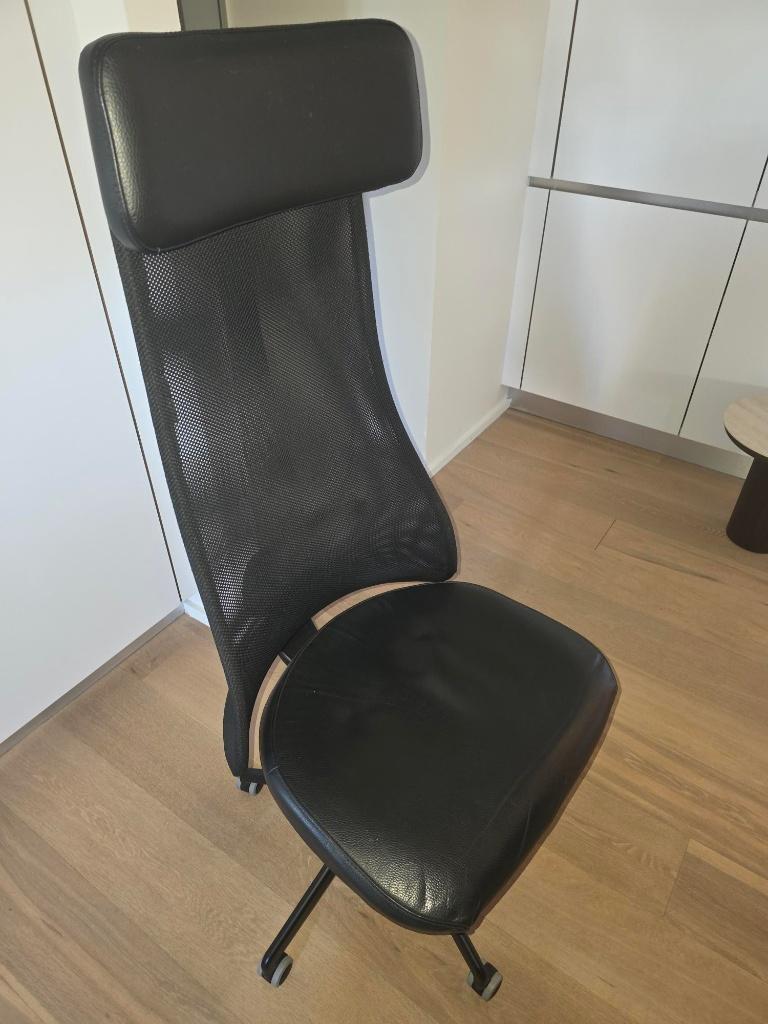 Bureaustoel zwart ergonomisch, Huis en Inrichting, Bureaustoelen, Ophalen, Gebruikt, Zwart, Bureaustoel
